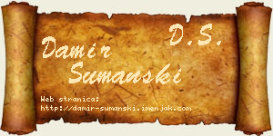 Damir Šumanski vizit kartica